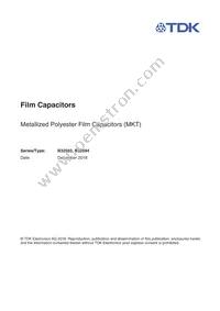 B32594C8334J008 Datasheet Cover