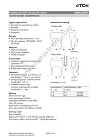 B32594C8334J008 Datasheet Page 2