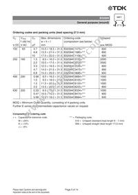 B32594C8334J008 Datasheet Page 5