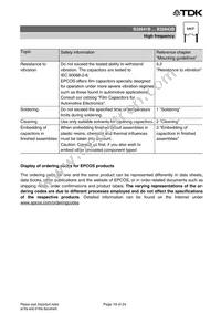 B32641B6473K Datasheet Page 19