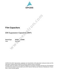 B32924B2155K Datasheet Cover