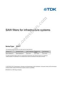 B39141B3607Z510 Datasheet Cover