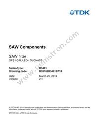 B39162B3401B710 Datasheet Page 3