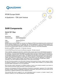 B39162B3522U410 Datasheet Cover