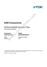 B39162B4340P810 Datasheet Page 3