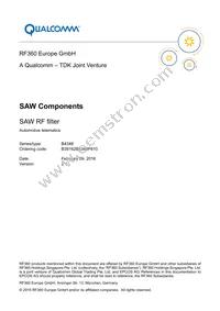 B39162B4348P810 Datasheet Cover