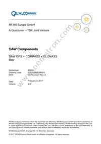 B39162B8839P810 Datasheet Cover