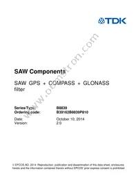 B39162B8839P810 Datasheet Page 3