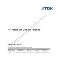 B39182B7744C810 Datasheet Cover