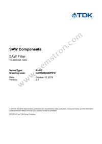 B39192B9483P810 Datasheet Page 3