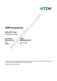 B39202B4309P810 Datasheet Page 3