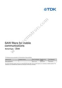 B39232B9490P810 Datasheet Cover