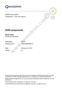 B39242B4346P810 Datasheet Cover