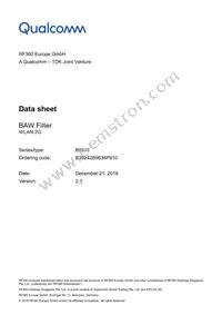 B39242B9634P810 Datasheet Cover