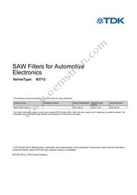 B39311B3712U410 Datasheet Cover