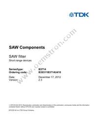 B39311B3714U410 Datasheet Page 3