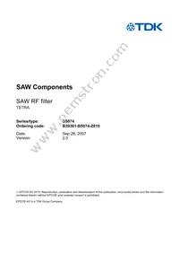 B39361B5074Z810 Datasheet Page 3