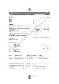 B39380K6265K100 Datasheet Page 2