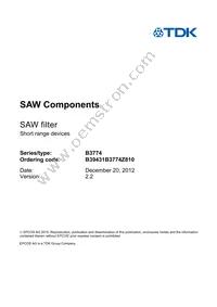 B39431B3774Z810 Datasheet Page 3