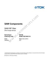 B39871B3746H110 Datasheet Page 3