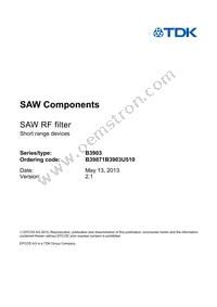 B39871B3903U510 Datasheet Page 3