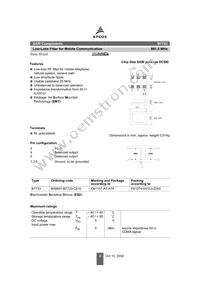 B39881B7733C610 Datasheet Page 2