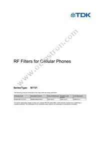 B39941B7721C910 Datasheet Cover