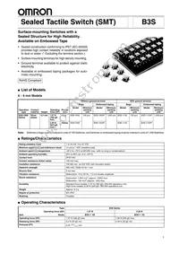 B3S-1102P Datasheet Cover