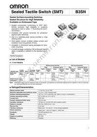 B3SN-3112 Datasheet Cover