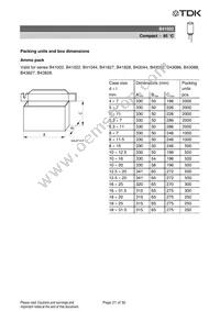 B41002B7226M Datasheet Page 21