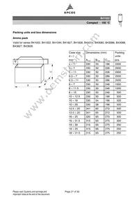 B41022B3476M Datasheet Page 21