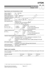 B41458B8150M003 Datasheet Page 3