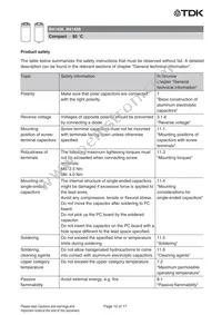 B41458B8150M003 Datasheet Page 12