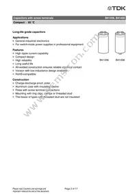 B41458B9688M000 Datasheet Page 2