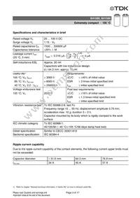 B41580A9478M000 Datasheet Page 3