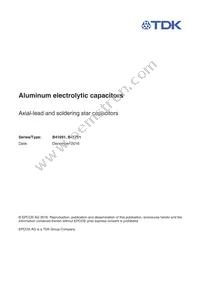 B41691A7278Q7 Datasheet Cover