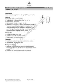 B41694A5398Q7 Datasheet Page 2