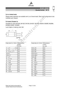 B41827C7228M Datasheet Page 21