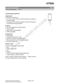 B41859C8687M003 Datasheet Page 2