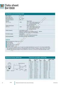 B41868W8477M Datasheet Page 3