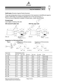 B41889A4228M Datasheet Page 15