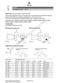 B41890A7108M003 Datasheet Page 20