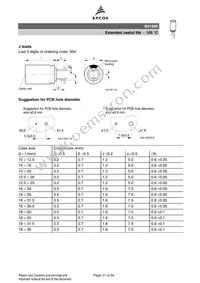 B41890A7108M003 Datasheet Page 21