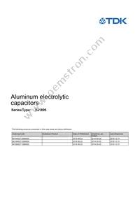 B41895G7188M008 Datasheet Cover