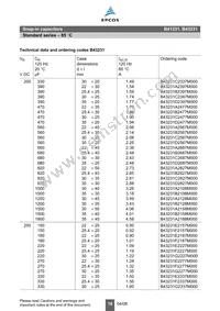 B43231A827M Datasheet Page 16