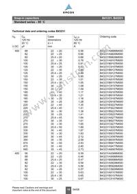 B43231A827M Datasheet Page 19