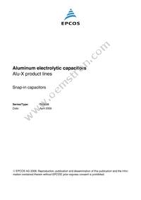 B43255A4567M Datasheet Cover