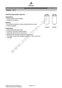 B43484A9129M000 Datasheet Page 2