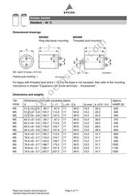 B43484A9129M000 Datasheet Page 4