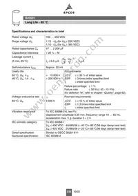 B43501A5227M Datasheet Page 2